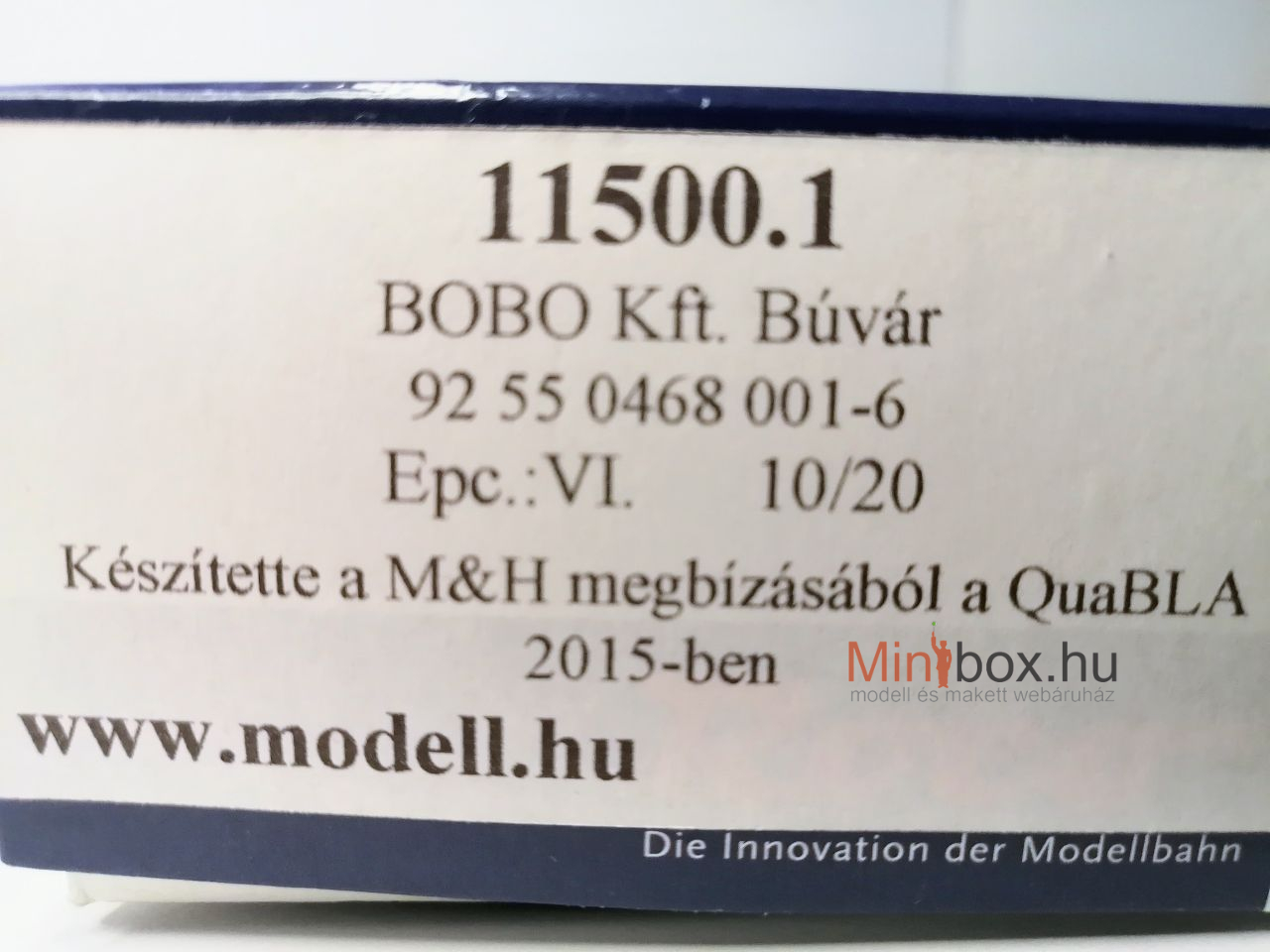 Quabla 11500.1 BOBO Kft. Búvár dízelmozdony hangdekóderrel, limitált modell (1:87)