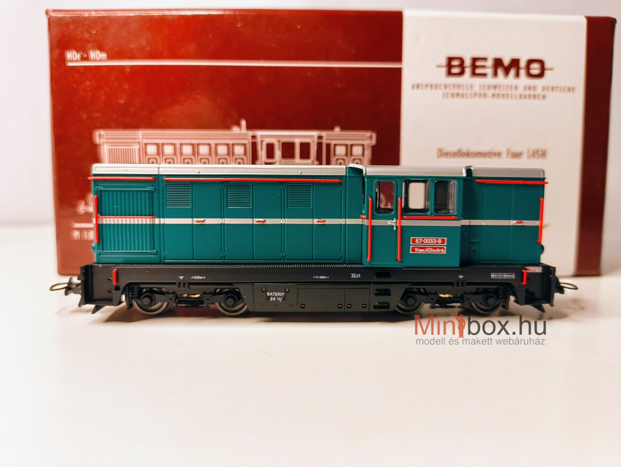 Bemo 1020909 CFR 87.0033-8 L45H Wassertalbahn, dekóderrel H0e (1:87)