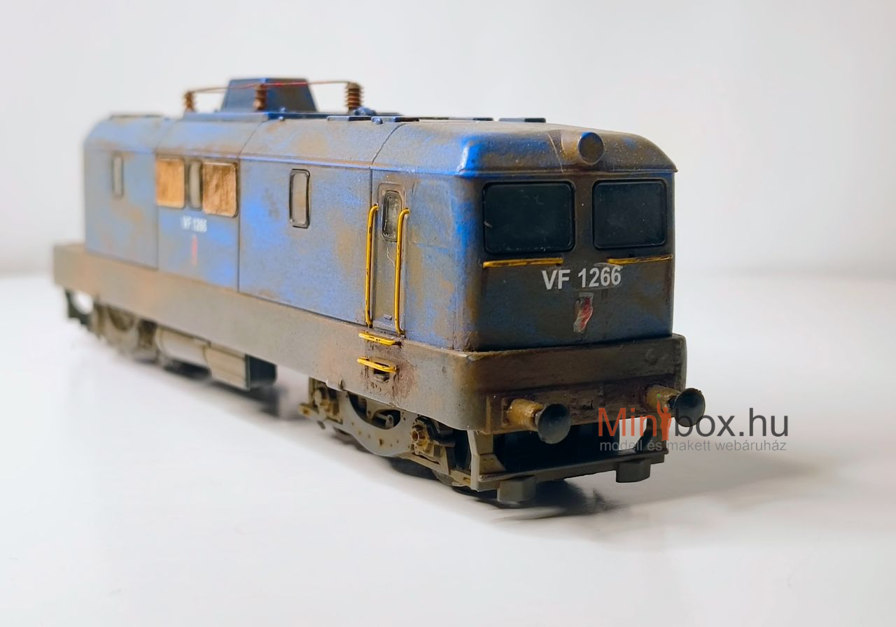 MÁV VF 1266 villamos vonatfűtőgép (V43 1246), antikolva (1:87)