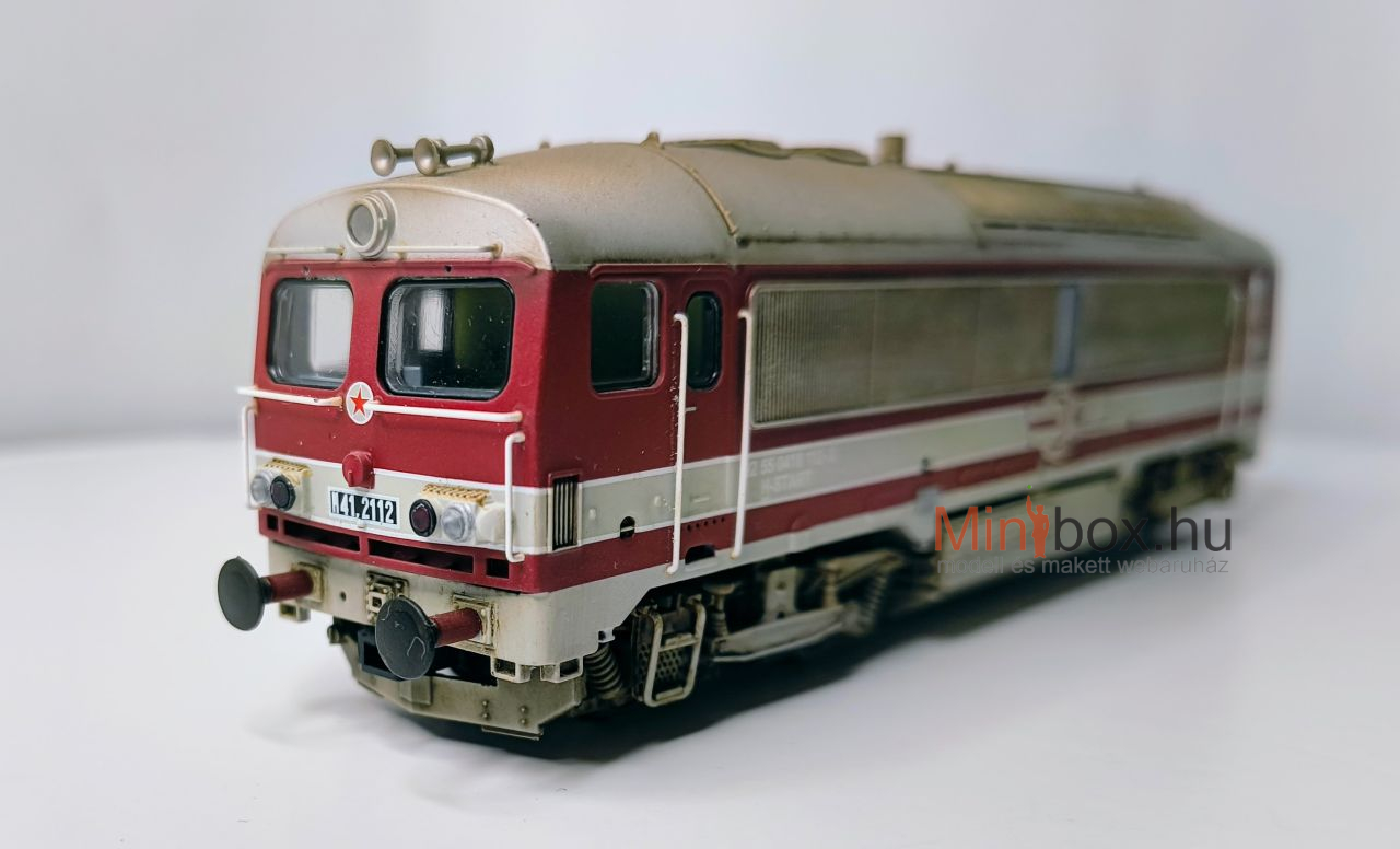 MTB MÁV M41 2112 Csörgő, retró festés, Digisound hangdekóderrel, antikolt (1:87)