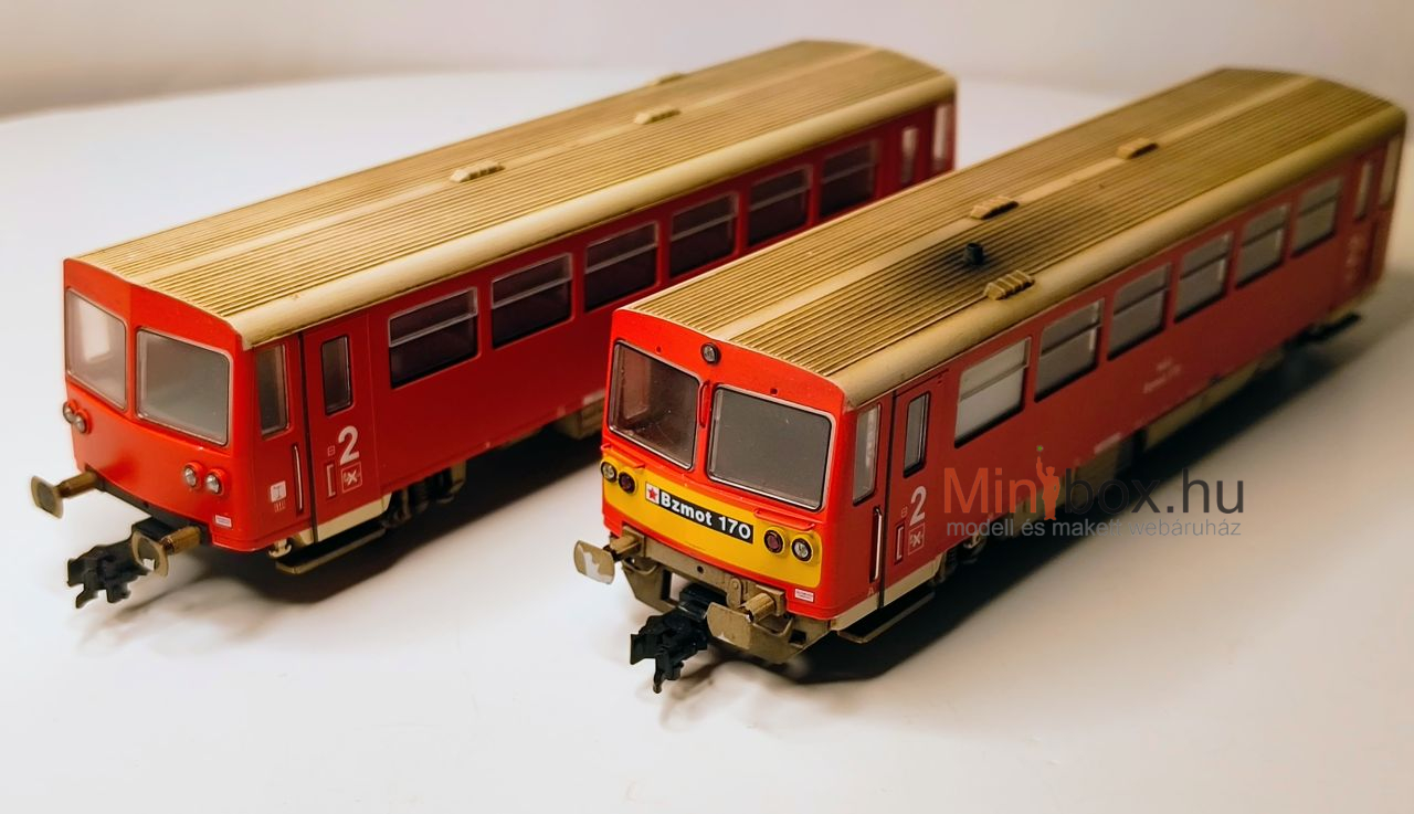 MTB MÁV Bzmot 170 Digitools hangdekóderrel + Bzx 608 Digitools világítással, antikolt (1:87)