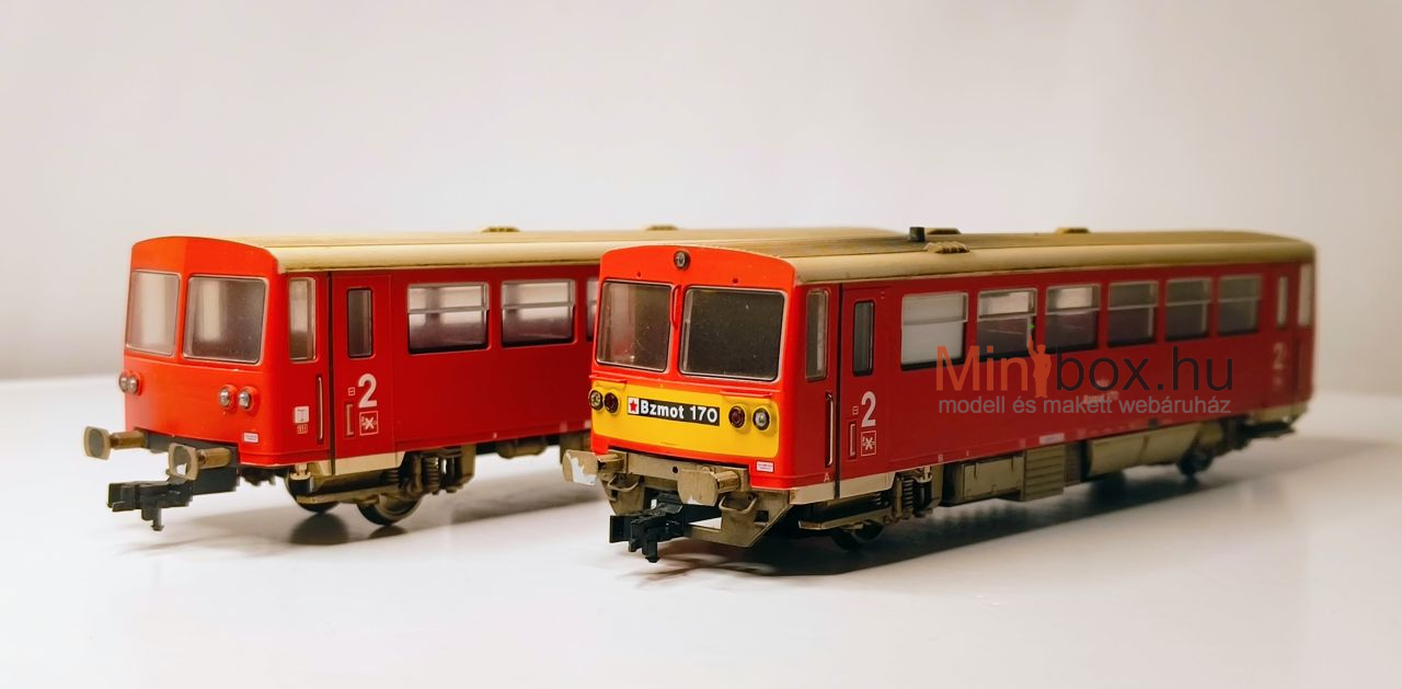 MTB MÁV Bzmot 170 Digitools hangdekóderrel + Bzx 608 Digitools világítással, antikolt (1:87)