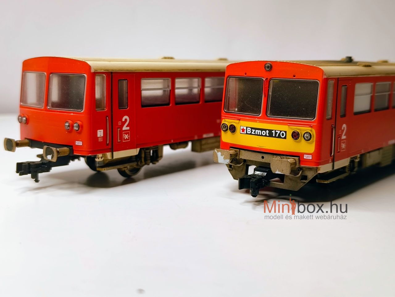 MTB MÁV Bzmot 170 Digitools hangdekóderrel + Bzx 608 Digitools világítással, antikolt (1:87)