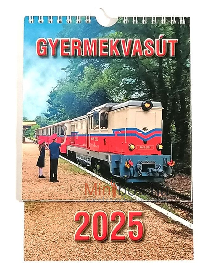 Gyermekvasút 2025-ös falinaptár A5