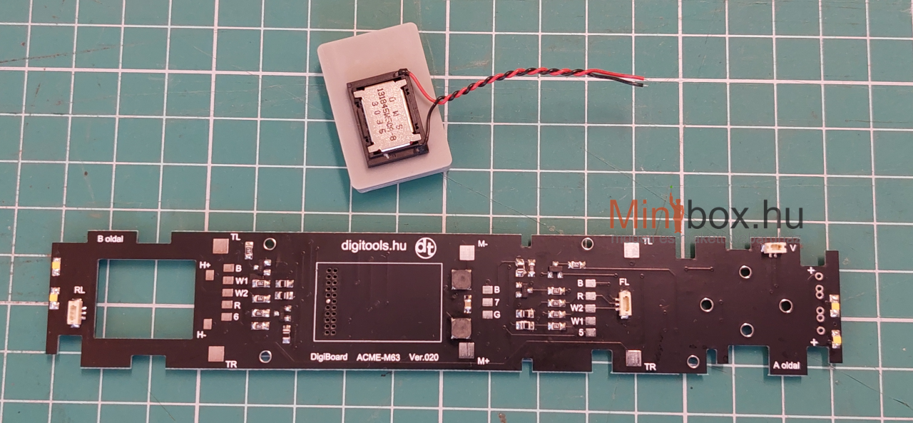 Digitools DigiBoard digitális előkészítő panel ACME M63 Gyík mozdonyhoz
