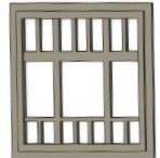 Szeg3D 870157 ablak 170/210 20,5x21,5mm (1:87)