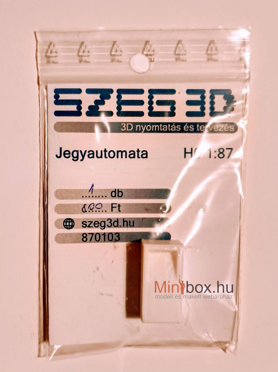 Szeg3D 870103 jegyautomata (1:87) Szeg3D 870103 jegyautomata (1:87)