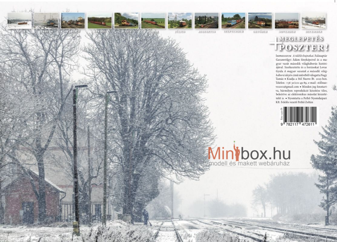 Stil Nuovo 2026-os vasúti falinaptár - A túlélés bajnokai