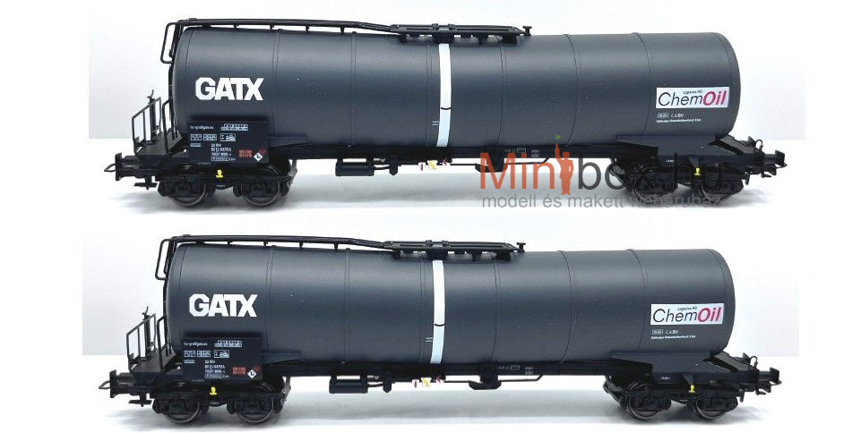 B-models VB-81095 Zacns GATX ChemOil tartálykocsi készlet, 2 db (1:87)