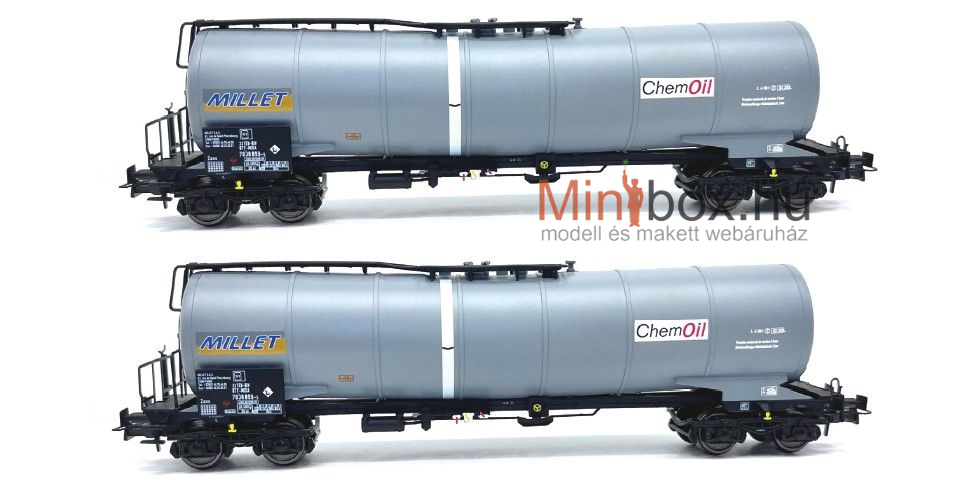 B-models VB-81096 Zacns Millet ChemOil tartálykocsi készlet, 2 db (1:87)