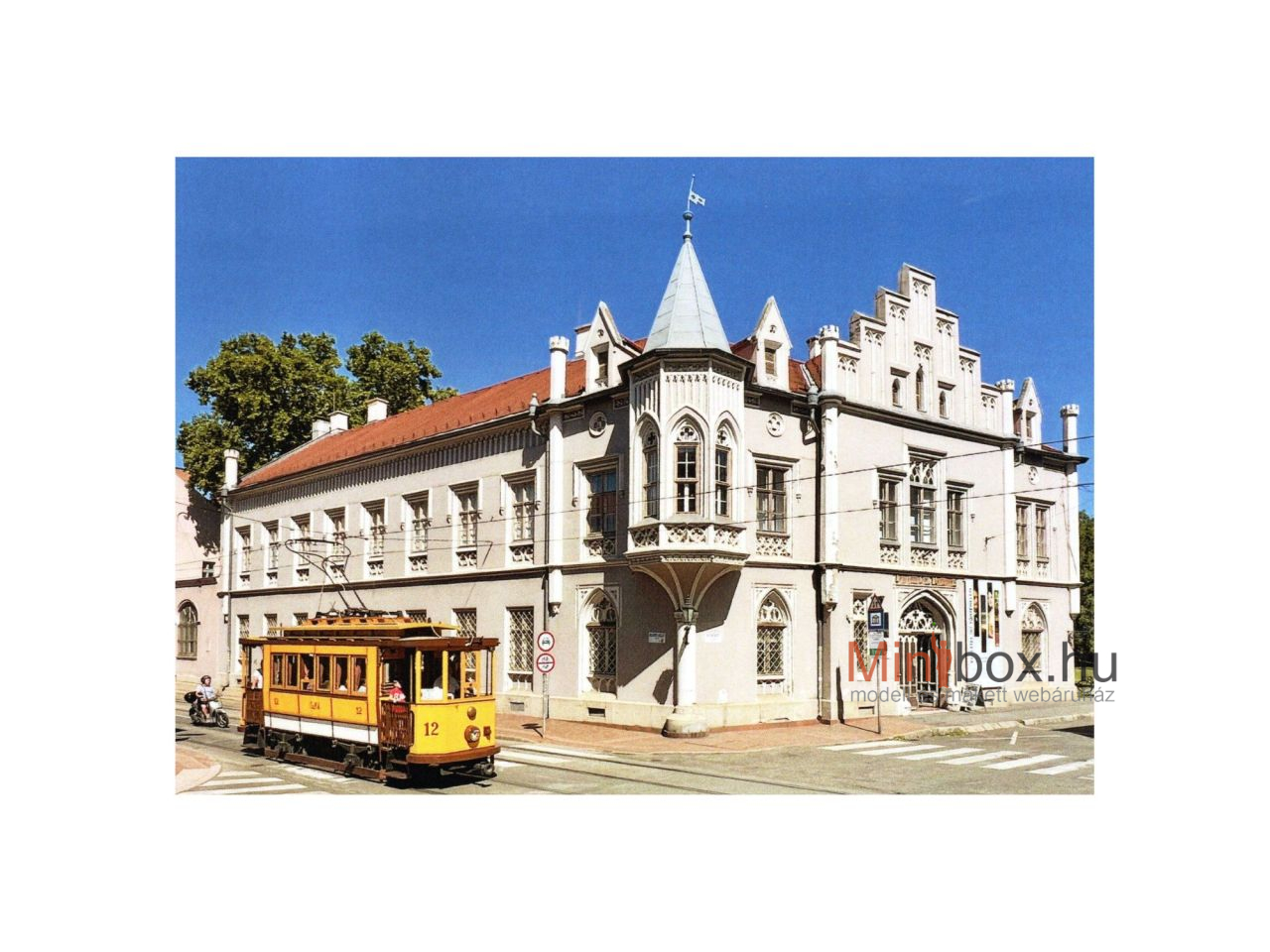 Stil Nuovo Nosztalgia villamos Szegeden képeslap (15x10)