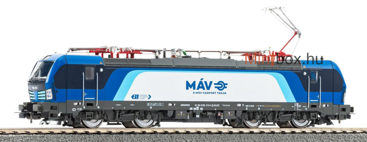 PIKO (21758) MÁV Vectron 193 214 D-ELOC villanymozdony, DigiSound hangdekóderrel és távolsági fénnyel (1:87) PIKO (21758) MÁV Vectron 193 214 D-ELOC villanymozdony, DigiSound hangdekóderrel és távolsági fénnyel (1:87)
