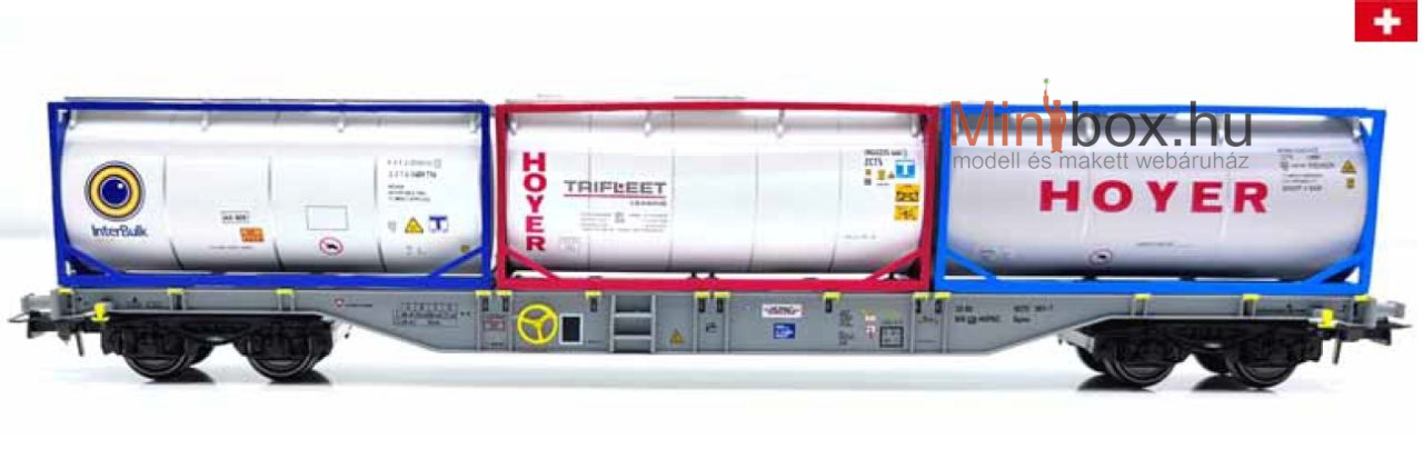 B-models 54.176 Sgns HUPAC 3x20 lábas tankkonténer (1:87)