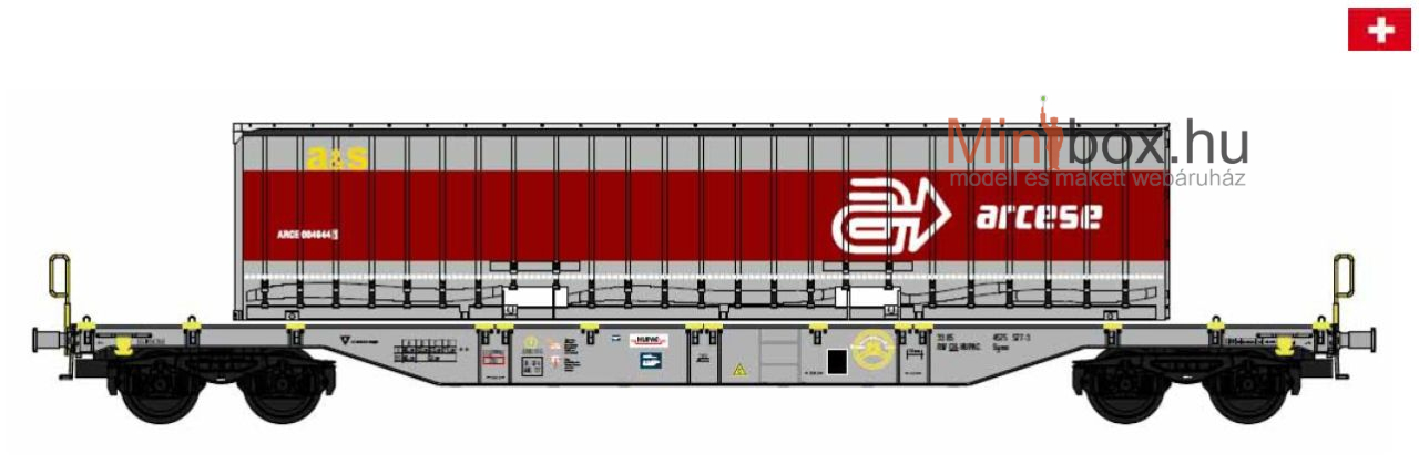 B-models 54.420 Sgns HUPAC + Arcese WAB cserefelépítmény (1:87)