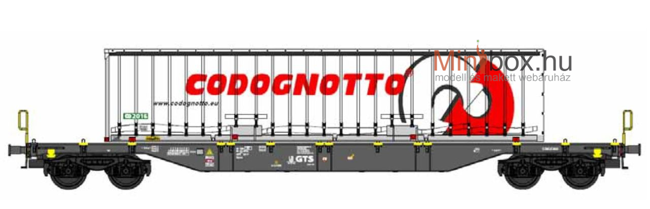 B-models 54.423 Sgns GTS + Codognotto WAB cserefelépítmény (1:87)