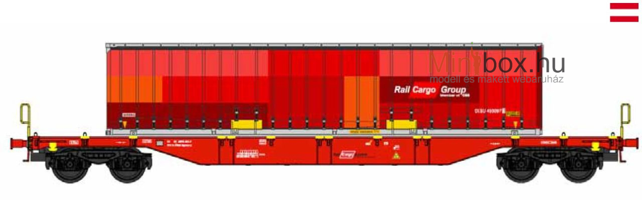B-models 54.424 Sgns ÖBB + Rail Cargo Group WAB cserefelépítmény (1:87)