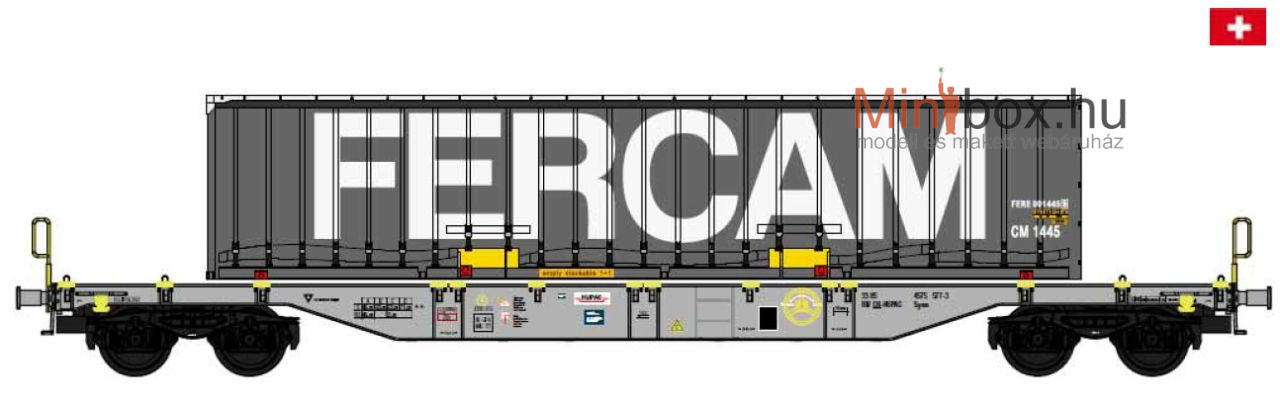 B-models 54.426 Sgns HUPAC + FERCAM WAB cserefelépítmény (1:87)