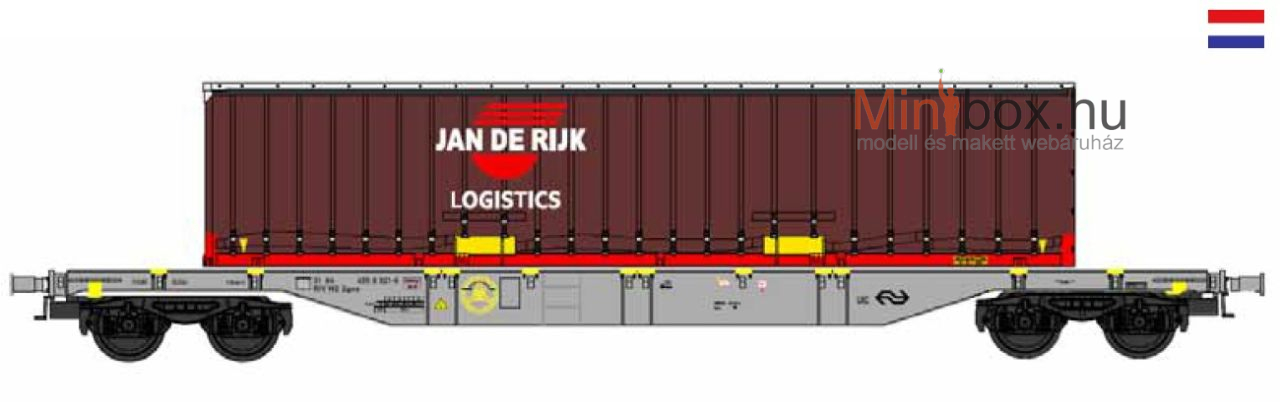 B-models 54.427 Sgns NS + JAN DE RIJK WAB cserefelépítmény (1:87)