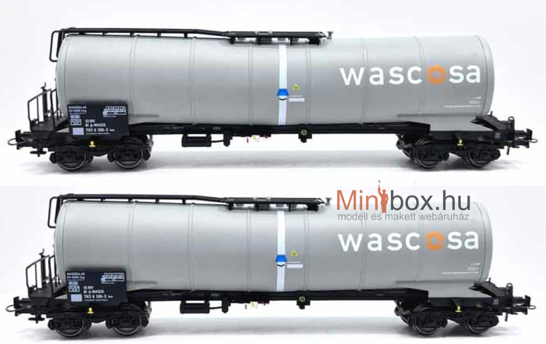 B-models VB-81108 Zacns Wascosa tartálykocsi készlet, 2 db (1:87)