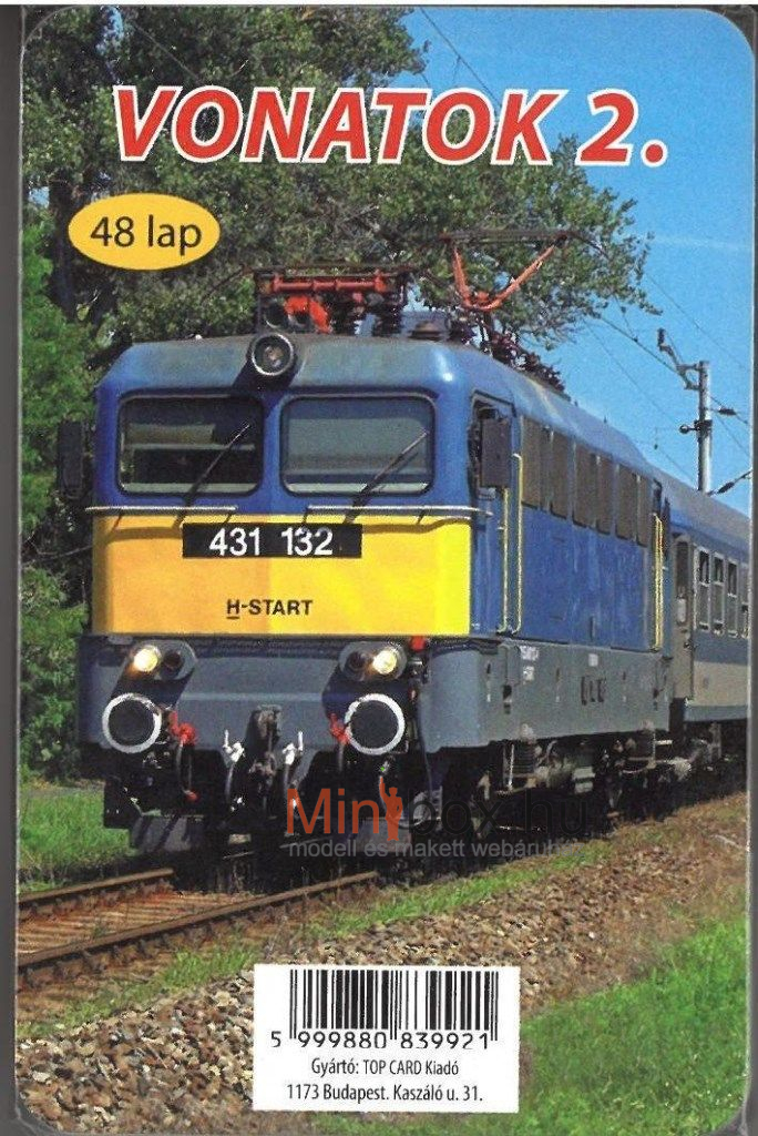 Vonatok 2. - 48 lapos kártya (új kiadás) Vonatok 2. - 48 lapos kártya (új kiadás)