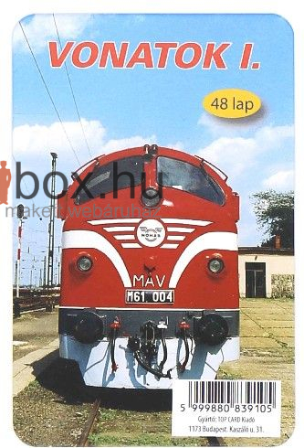 Vonatok 1. - 48 lapos kártya