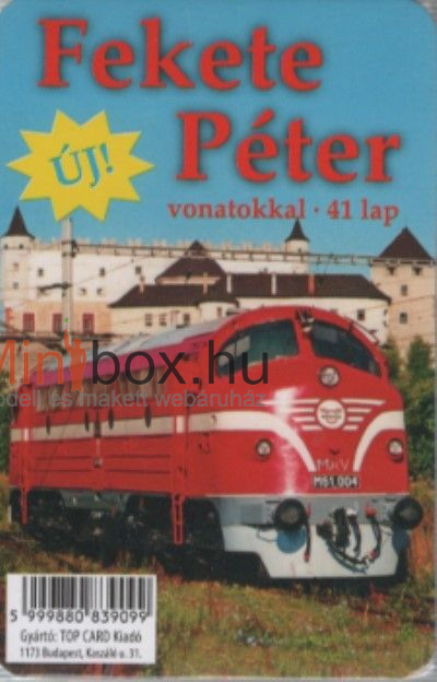 Fekete Péter vonatokkal - 41 lapos kártya