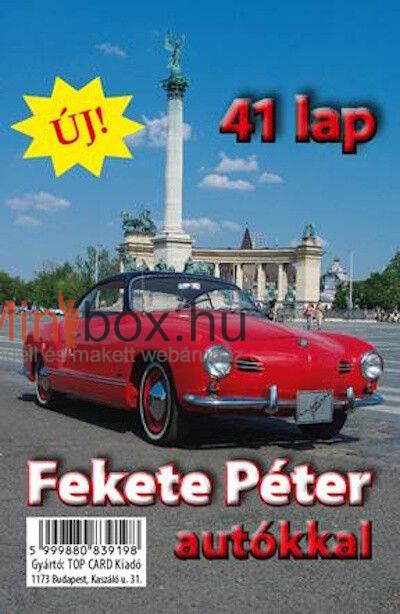 Fekete Péter autókkal - 41 lapos kártya