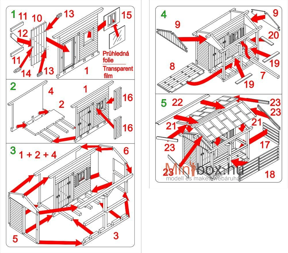 Model Scene 98536 kerti kisház, tároló KIT (1:87) Model Scene 98536 kerti kisház, tároló KIT (1:87)