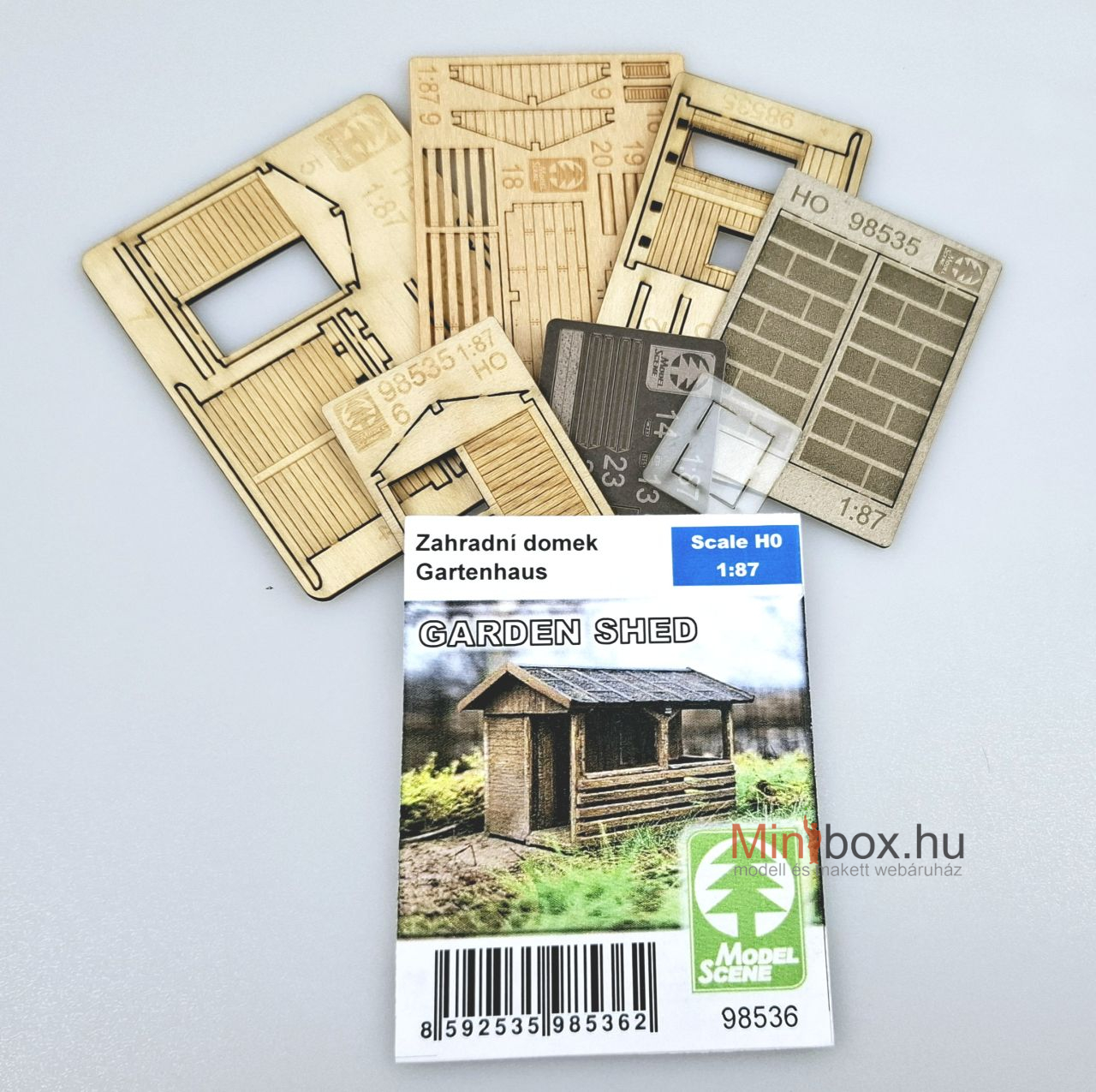 Model Scene 98536 kerti kisház, tároló KIT (1:87) Model Scene 98536 kerti kisház, tároló KIT (1:87)