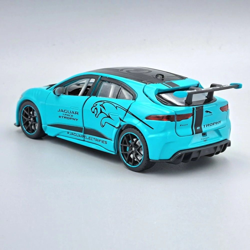 Tayumo Jaguar I-Pace E-Trophy kék modellautó fény- és hangeffektekkel (1:32) Tayumo Jaguar I-Pace E-Trophy kék modellautó fény- és hangeffektekkel (1:32)