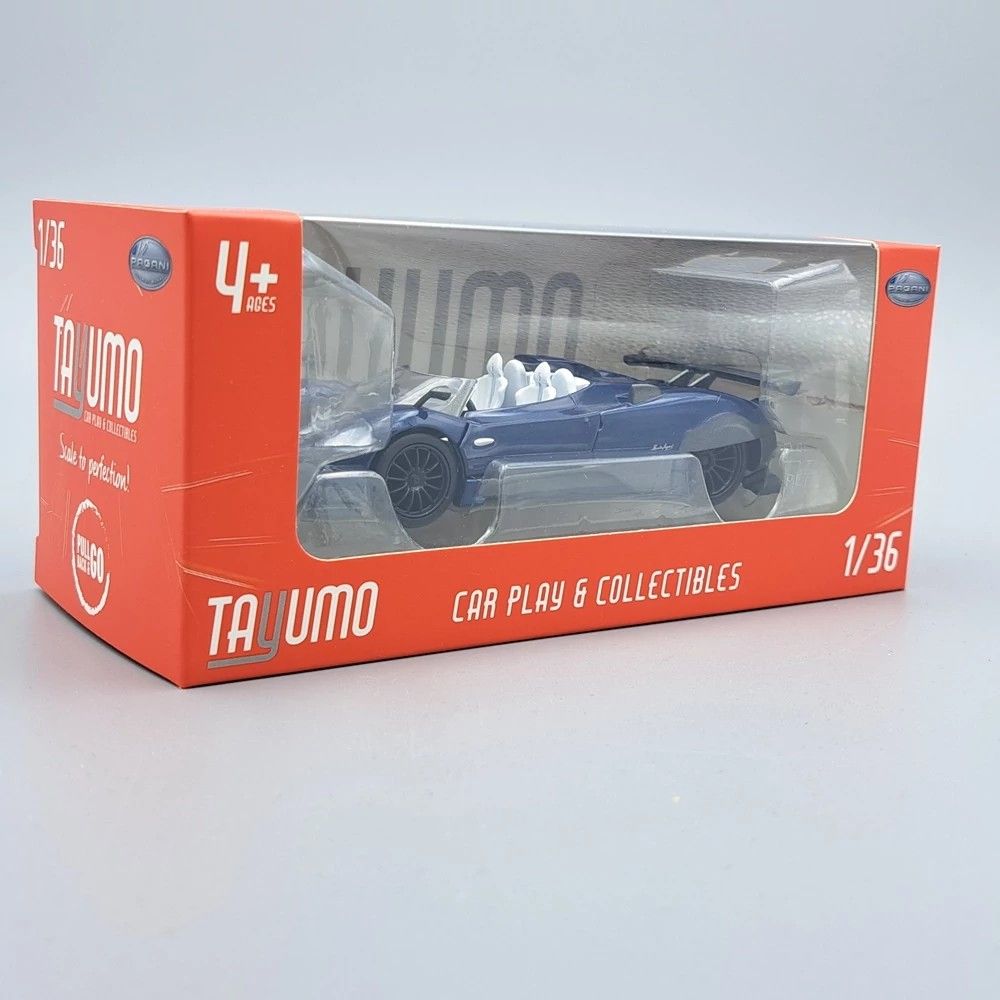 Tayumo Pagani Zonda HP Barchetta kék modellautó (1:36) Tayumo Pagani Zonda HP Barchetta kék modellautó (1:36)
