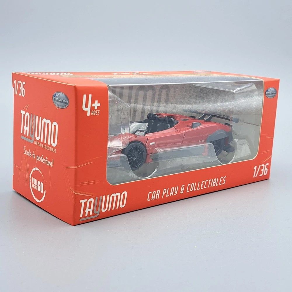 Tayumo Pagani Zonda HP Barchetta piros modellautó (1:36) Tayumo Pagani Zonda HP Barchetta piros modellautó (1:36)