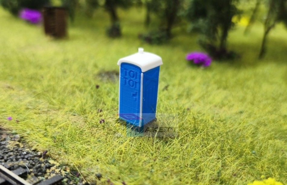 3D Makett mobil WC, Toi Toi, kék (1:87) 3D Makett mobil WC, Toi Toi, kék (1:87)